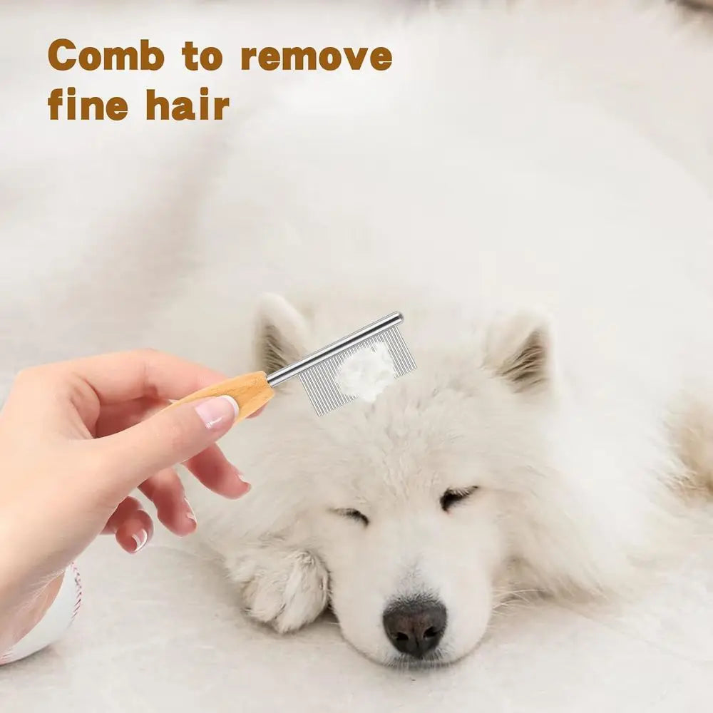 Pet Combing and Finishing Metal Comb for Dogs Grooming Tool