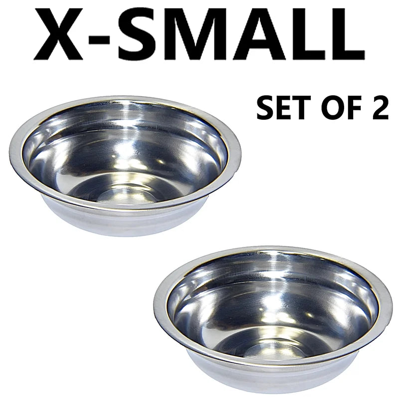Stainless Steel Pet Bowls Set Of 2 Dishwasher Safe