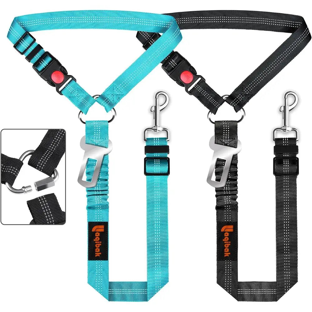 Dog Car Seat Belt 3 In 1 Retractable Restraint For Pets