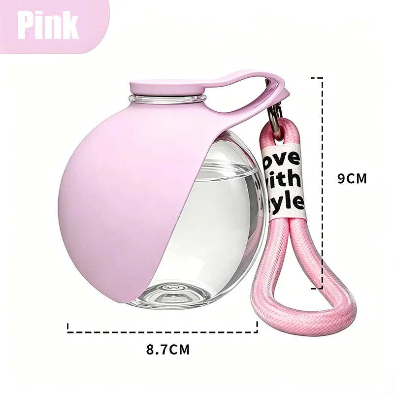 Two In One Portable Dog Water Bottle With Foldable Bowl