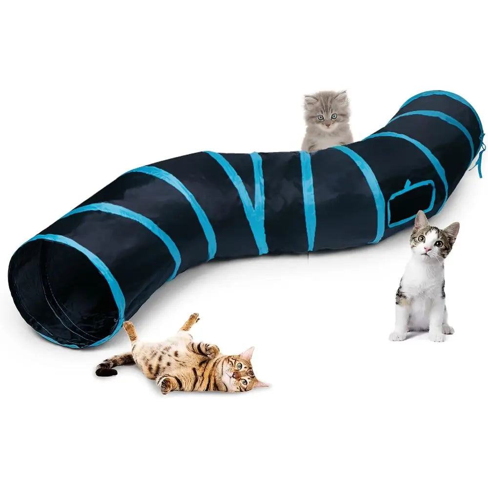 Collapsible Pet Play Tunnel Interactive Maze With Exercise Ball