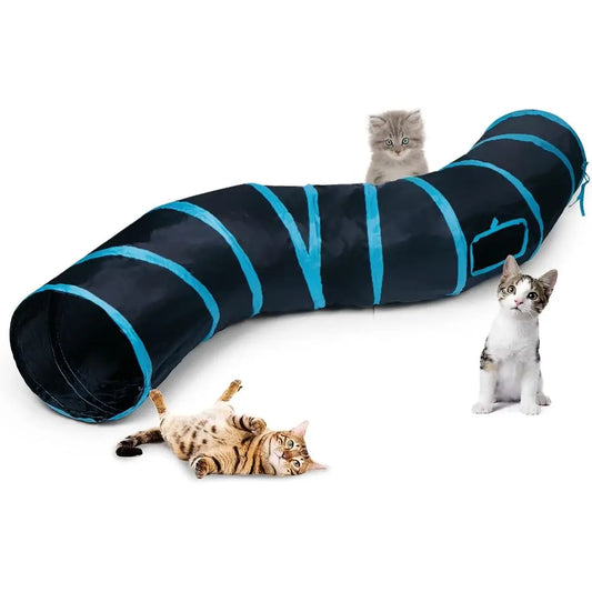 Collapsible Pet Play Tunnel Interactive Maze With Exercise Ball