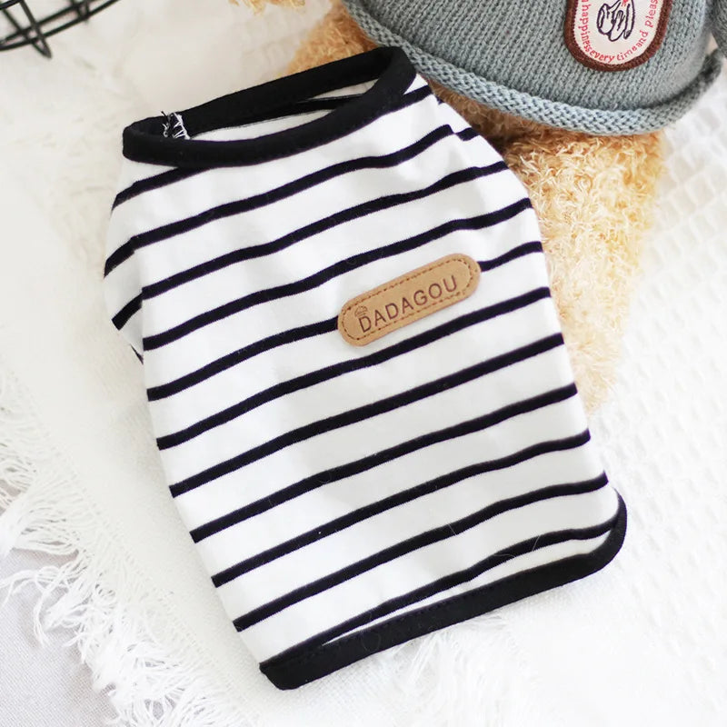 Puppy Sleeveless Vest For Small Dogs Spring Summer Outfits