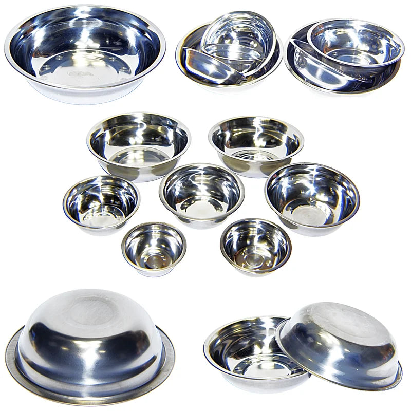 Stainless Steel Pet Bowls Set Of 2 Dishwasher Safe