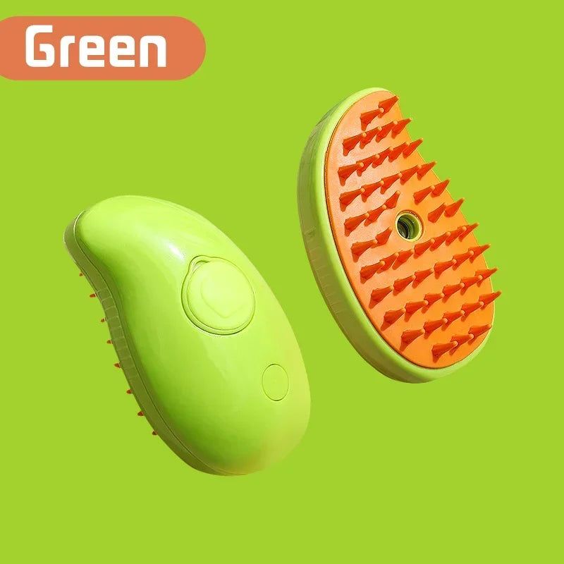 Cat Dog Steam Brush 3 In 1 Massaging Grooming Comb