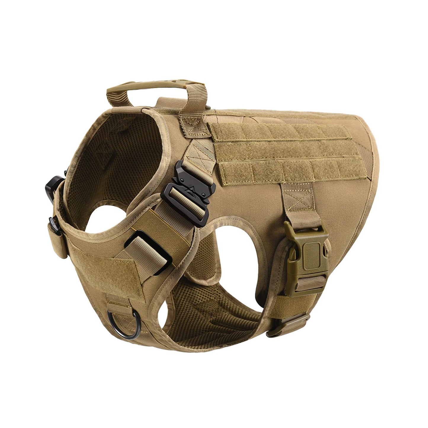 Tactical Dog Harness With Molle Pouches For Medium To Large Dogs