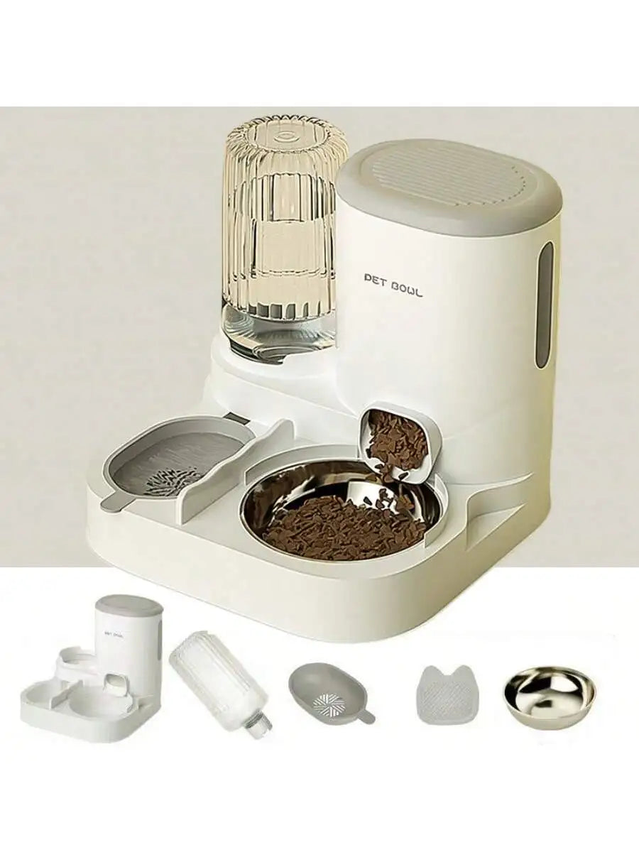2 In 1 Automatic Pet Feeder And Water Dispenser For Cats And Dogs