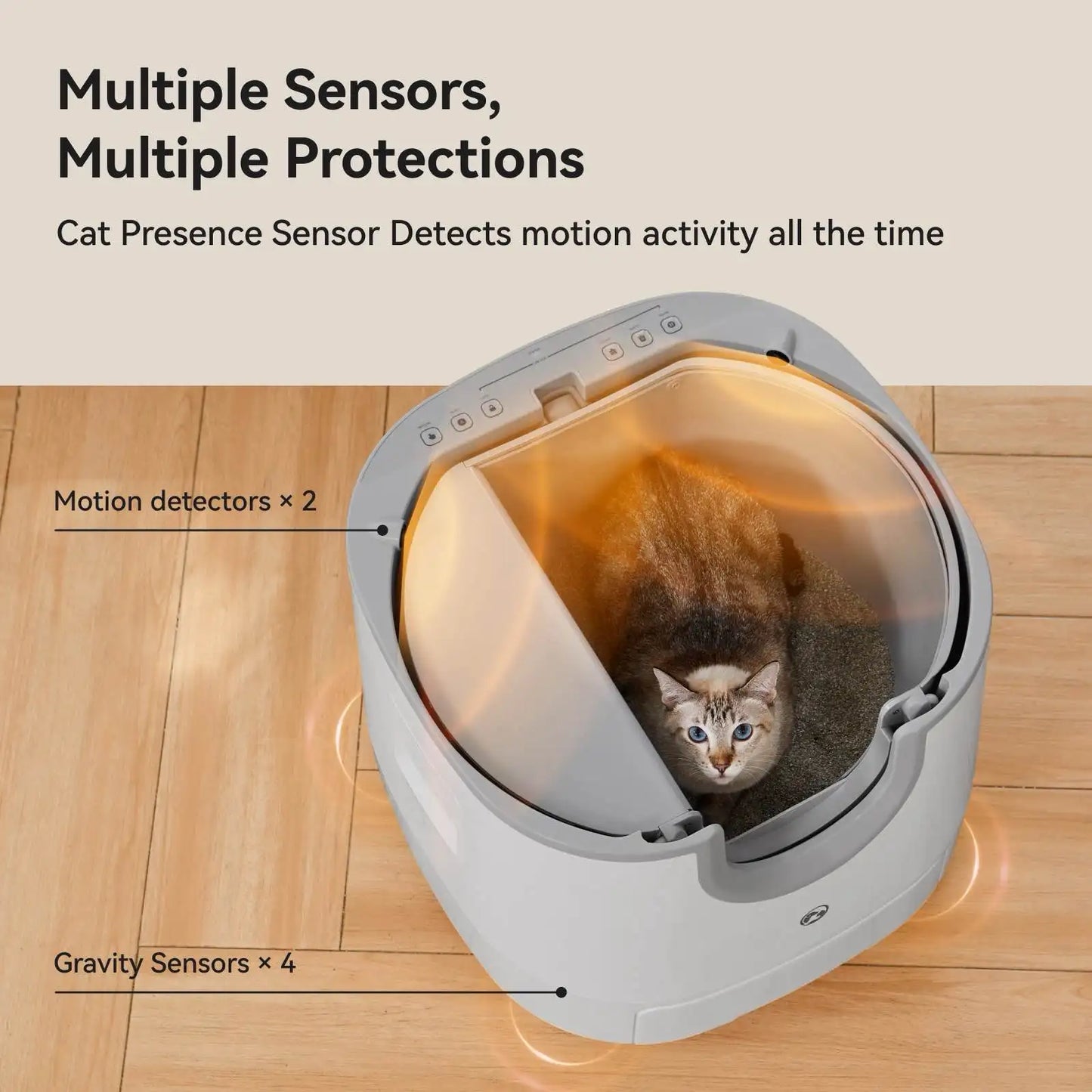 Furoomate Automatic Cat Litter Box Self Cleaning 11L