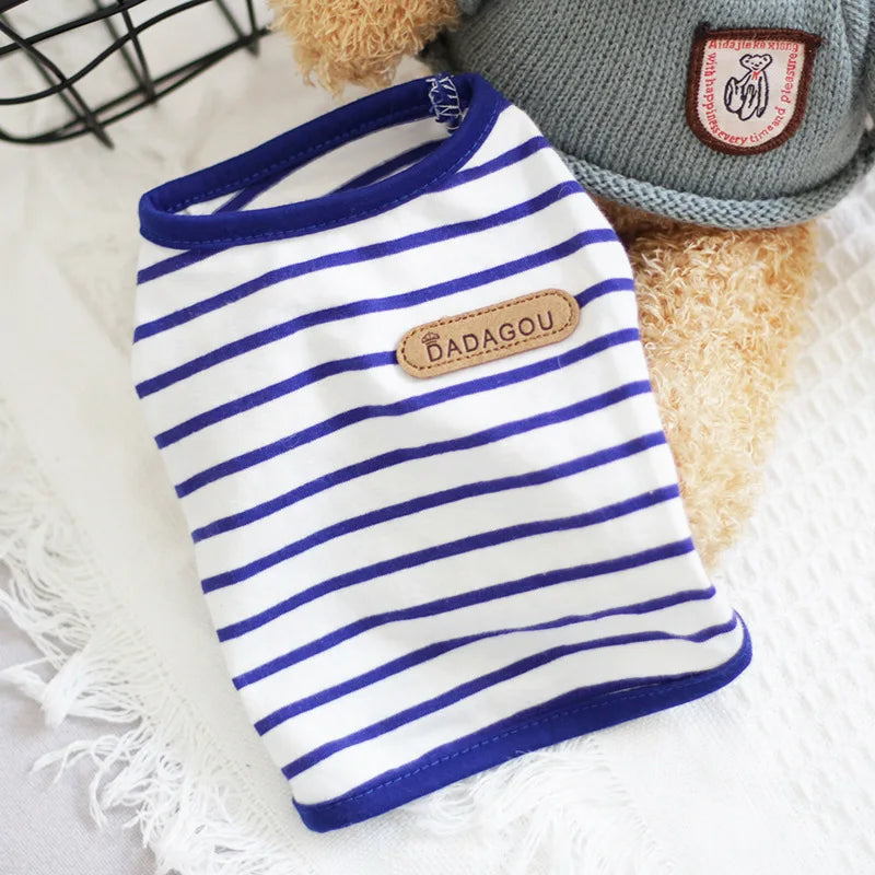 Puppy Sleeveless Vest For Small Dogs Spring Summer Outfits