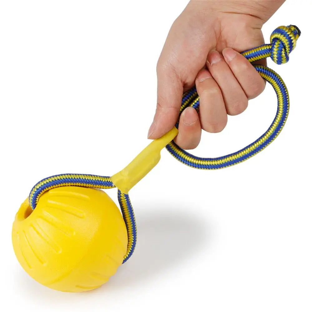 Indestructible Rubber Ball Dog Toy Interactive Chew Fetch Bite Toy