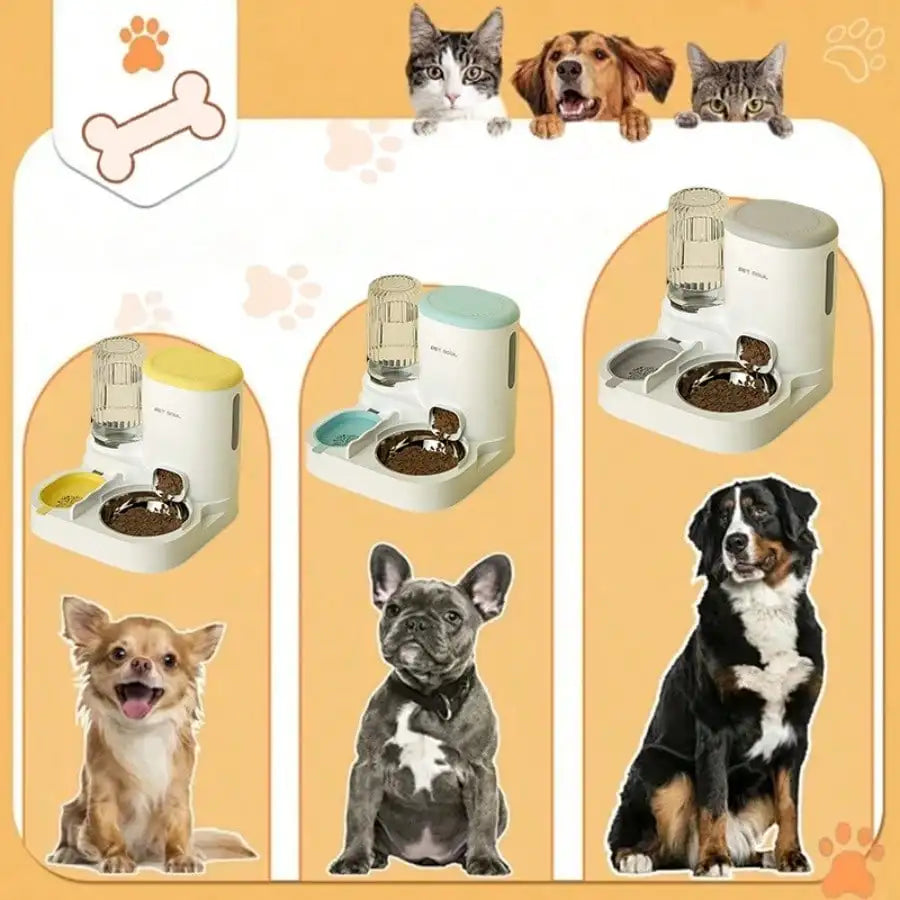 2 In 1 Automatic Pet Feeder And Water Dispenser For Cats And Dogs