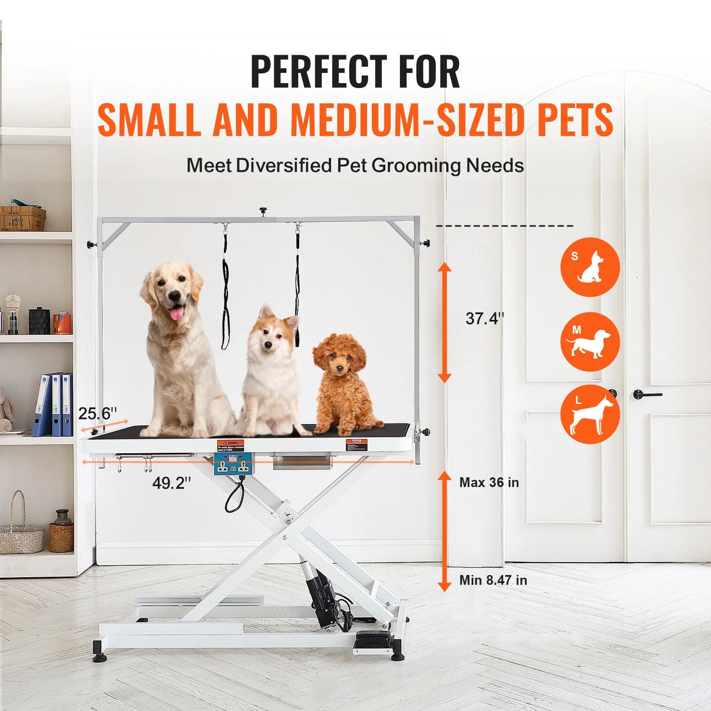 VEVOR Heavy Duty Electric Pet Grooming Table