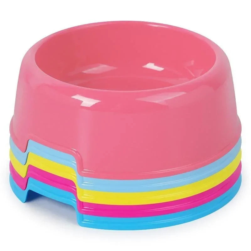 Plastic Pet Bowls For Dogs And Cats Feeding Water Dish