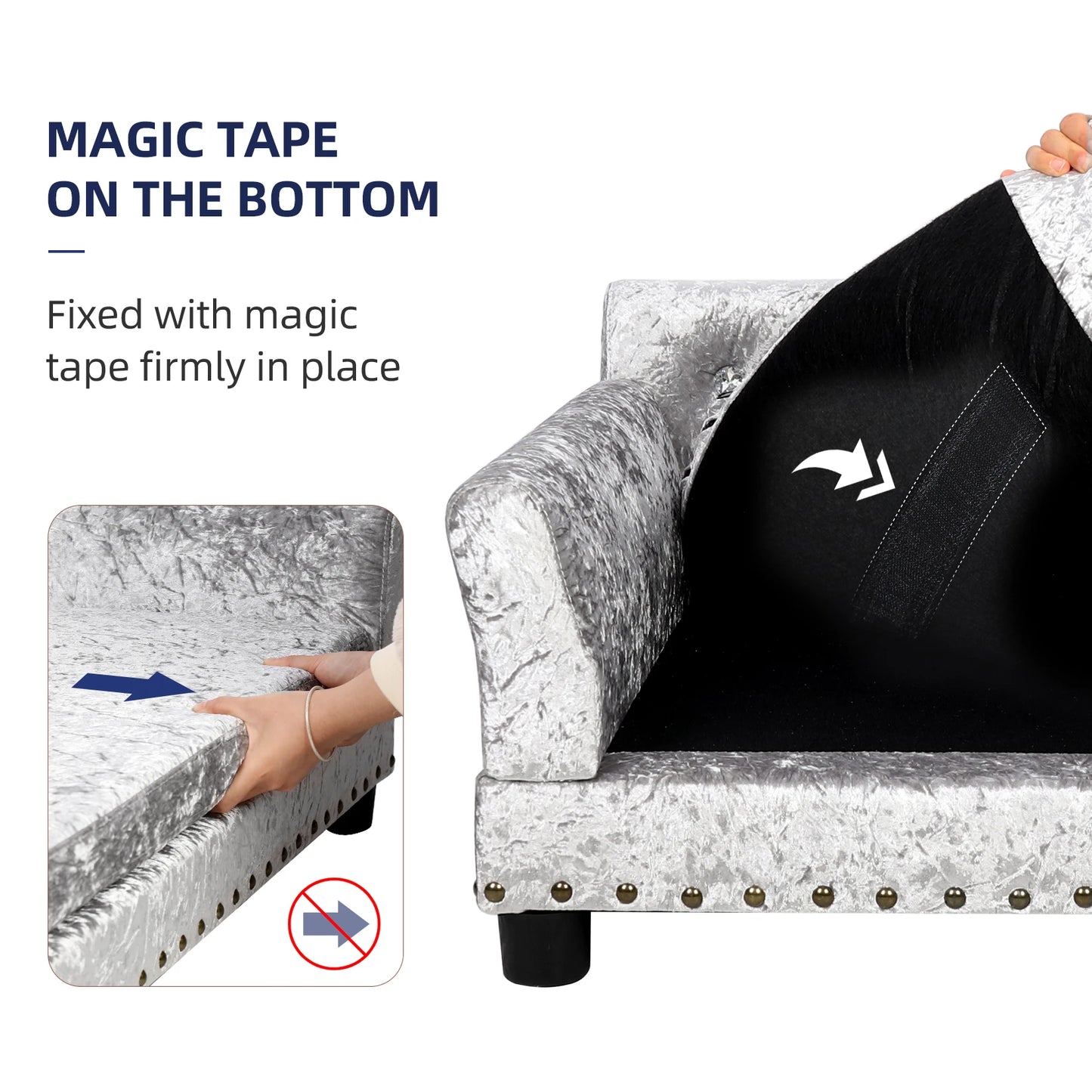 BINGOPAW Elevated Dog Sofa Bed With Cushion