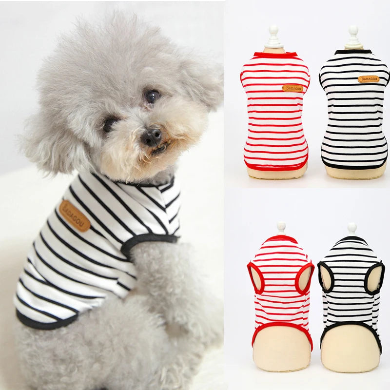 Puppy Sleeveless Vest For Small Dogs Spring Summer Outfits