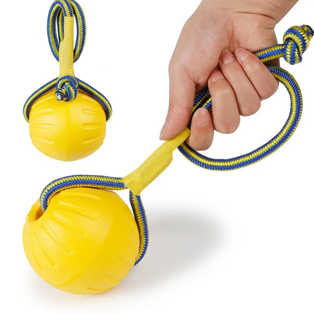 Indestructible Rubber Ball Dog Toy Interactive Chew Fetch Bite Toy