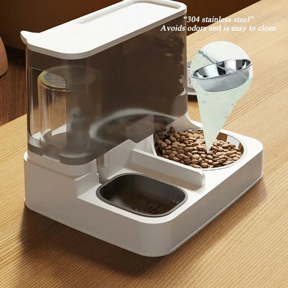 Cat Feeder And Water Dispenser Two In 1 Pet Waterer