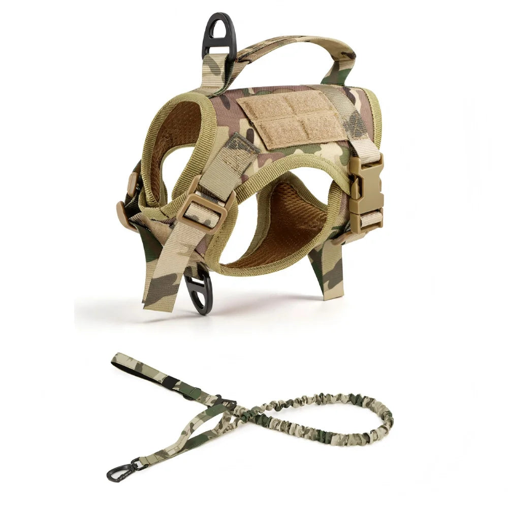Tactical Cat Harness And Leash Set With Escape Proof Mesh