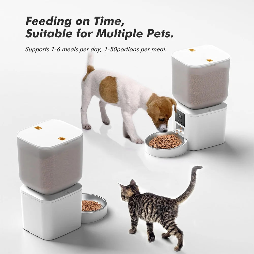 Nityers Automatic Cat Feeder With Timed Dispenser And Voice Recorder
