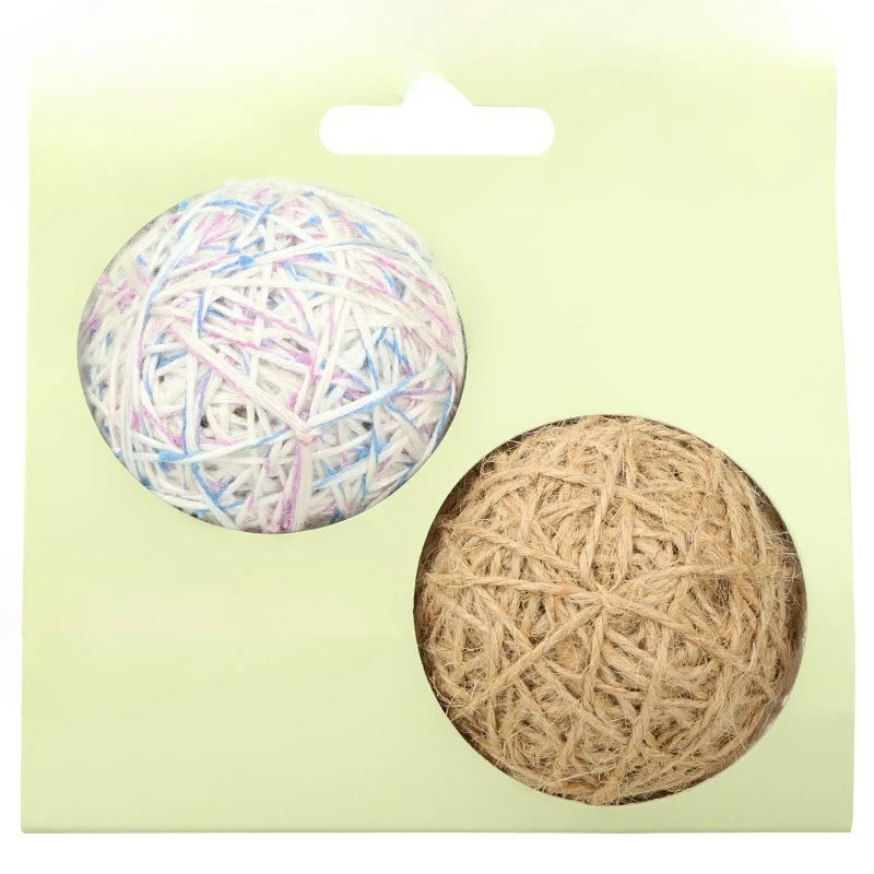 Yarn Ball Cat Toys With Rattle Sounds For Engaging Playtime