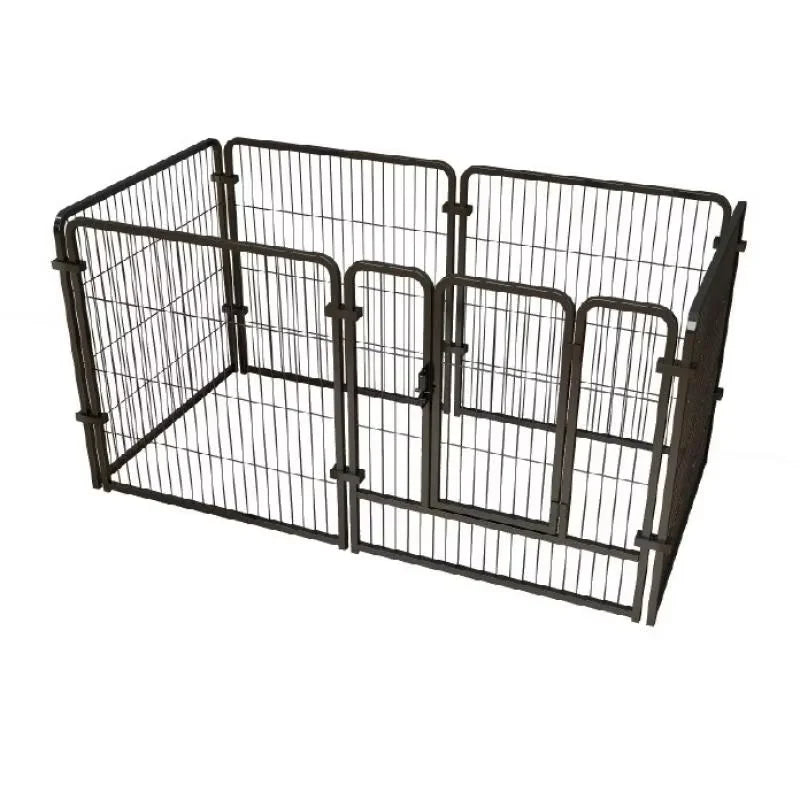 Heavy Duty Stainless Steel Six Panel Dog Exercise Kennel