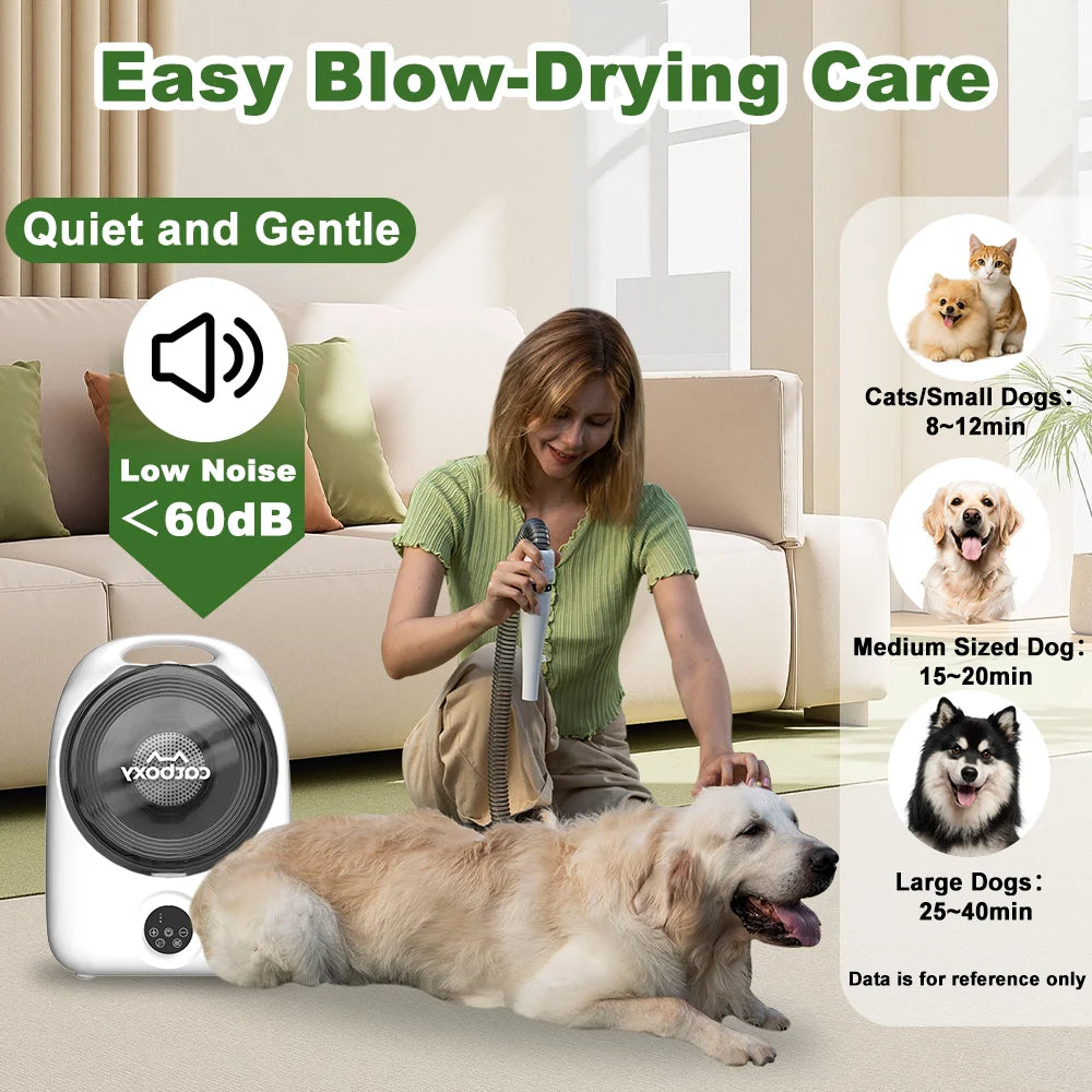 Professional Pet Grooming Vacuum Blower And Suction Kit