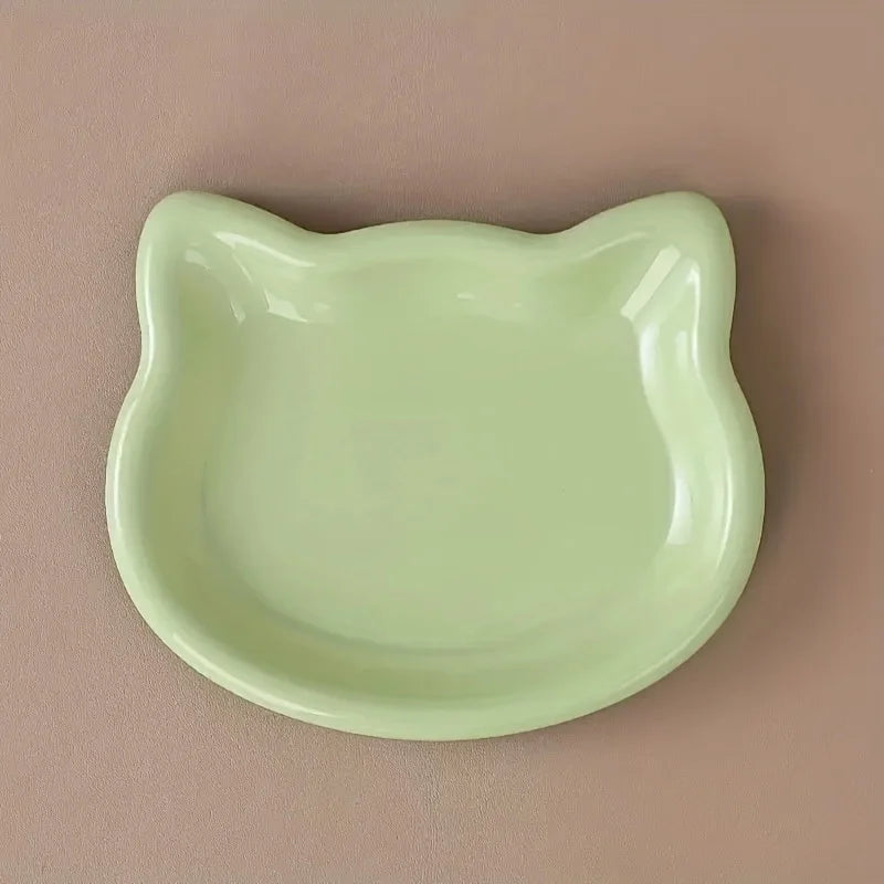 4-Color Cat Pet Bowl Premium Anti-Black-Nose Dish For Dwarf Cats