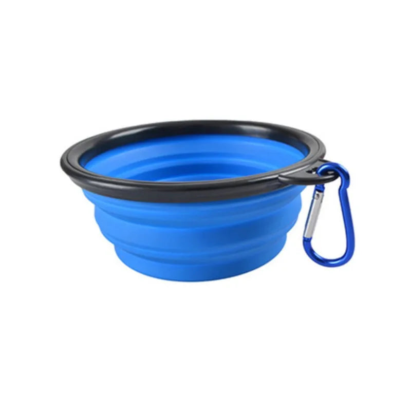 Portable Collapsible Pet Bowl For Cats And Dogs TPR Silicone