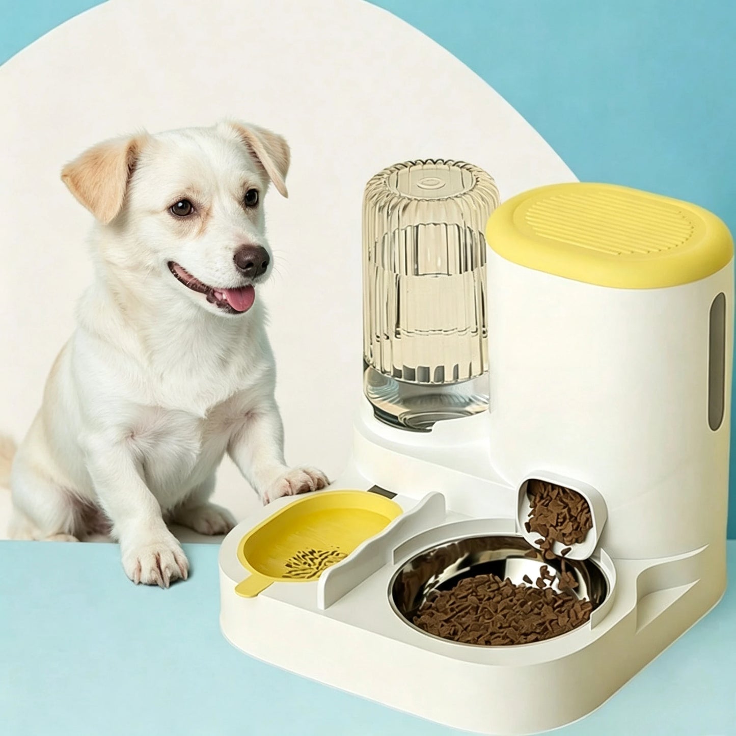 2 In 1 Automatic Pet Feeder And Water Dispenser For Cats And Dogs