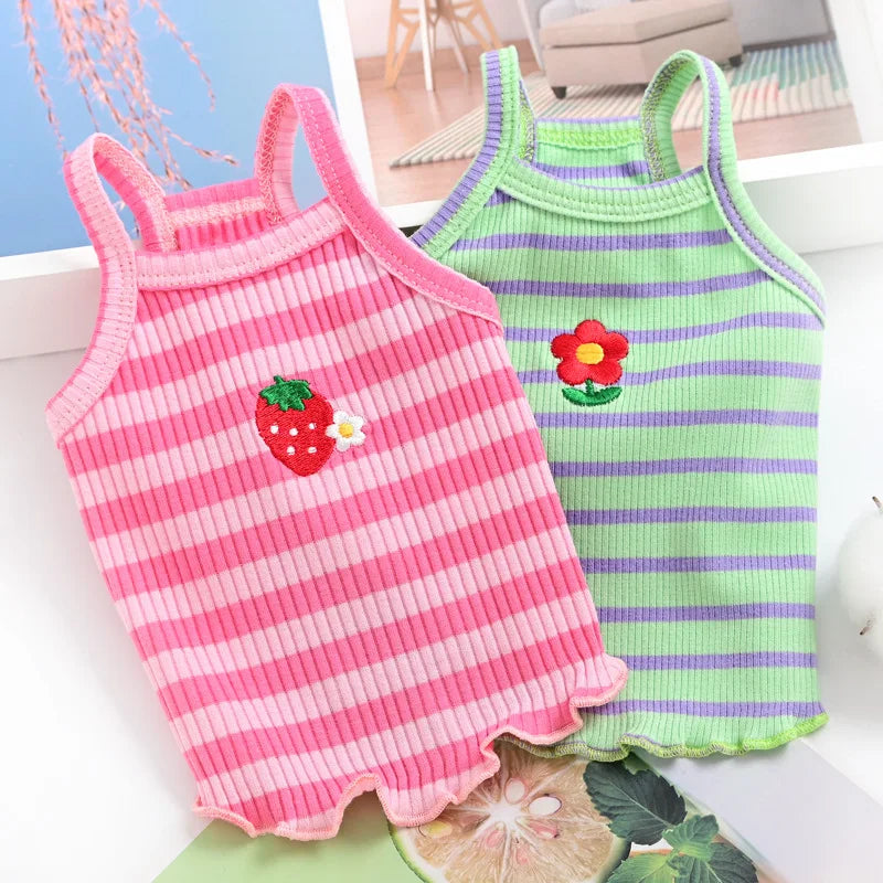 Floral Princess Dog Dress for Puppies Spring Summer Costume