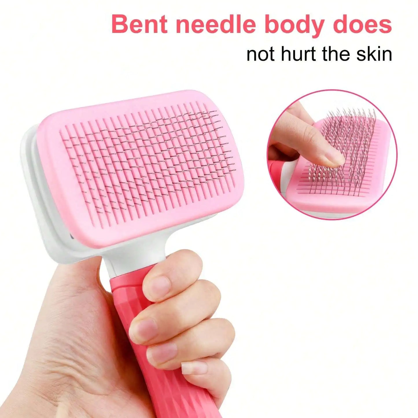 One Click Pet Grooming Brush Deshedding Tool For Dogs