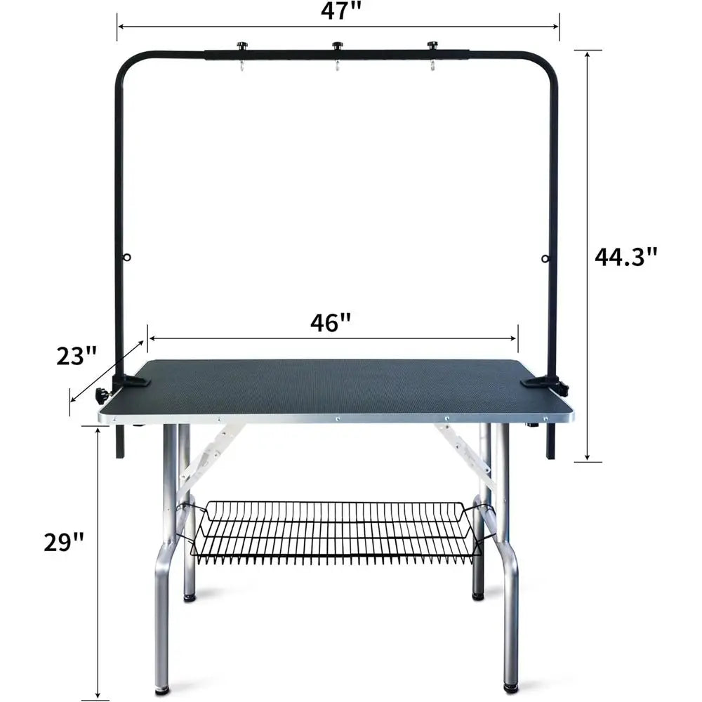 Shelandy Dog Grooming Table For Large Pets With Adjustable Arm