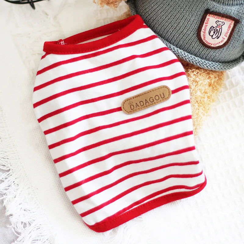 Puppy Sleeveless Vest For Small Dogs Spring Summer Outfits