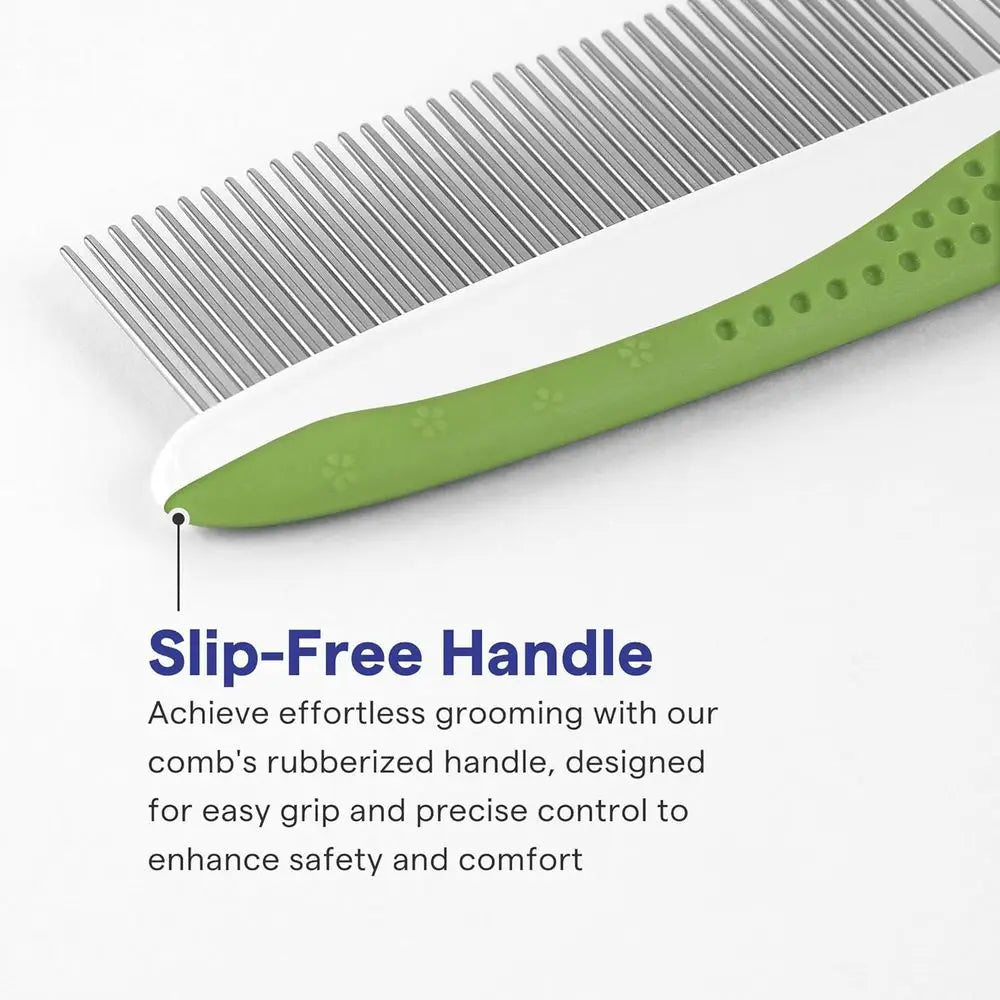 Dog Cat Comb Gentle Detangling Tool With Round Teeth