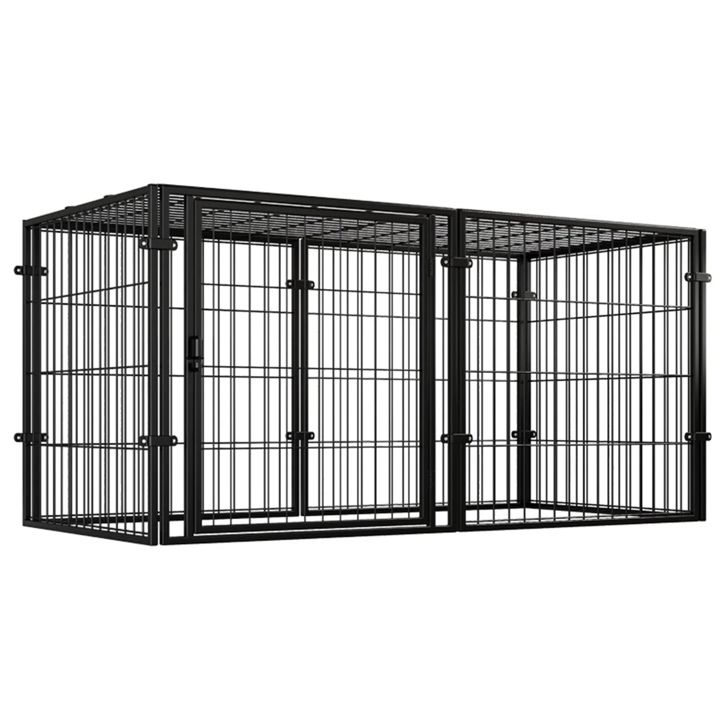 Heavy Duty Wire Dog Crates with Door Stackable Kennel Cage Puppy