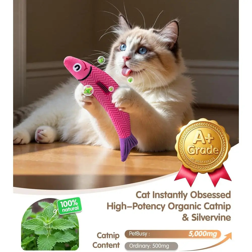 Catnip And Silvervine Interactive Cat Toys For Indoor Cats