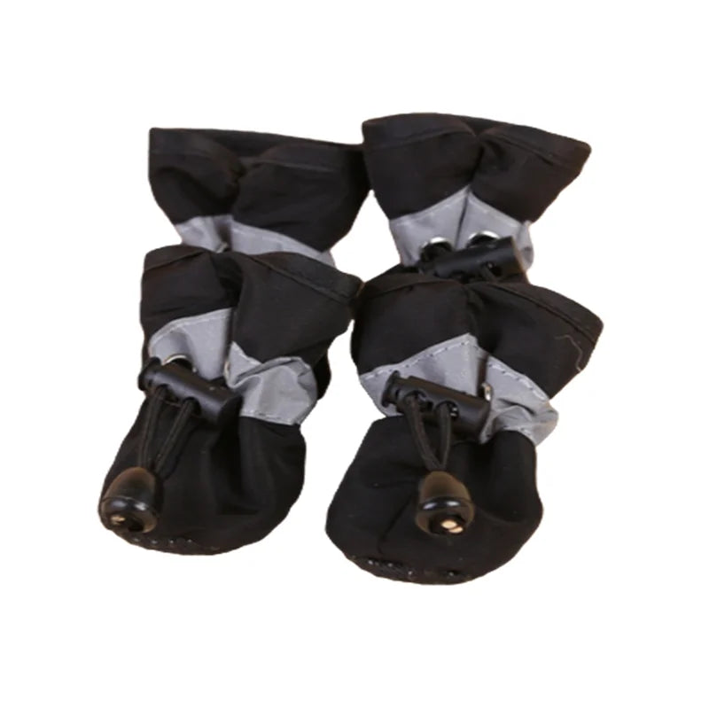 Waterproof Pet Shoes For Dogs And Cats 4-Piece Anti-Slip Boots