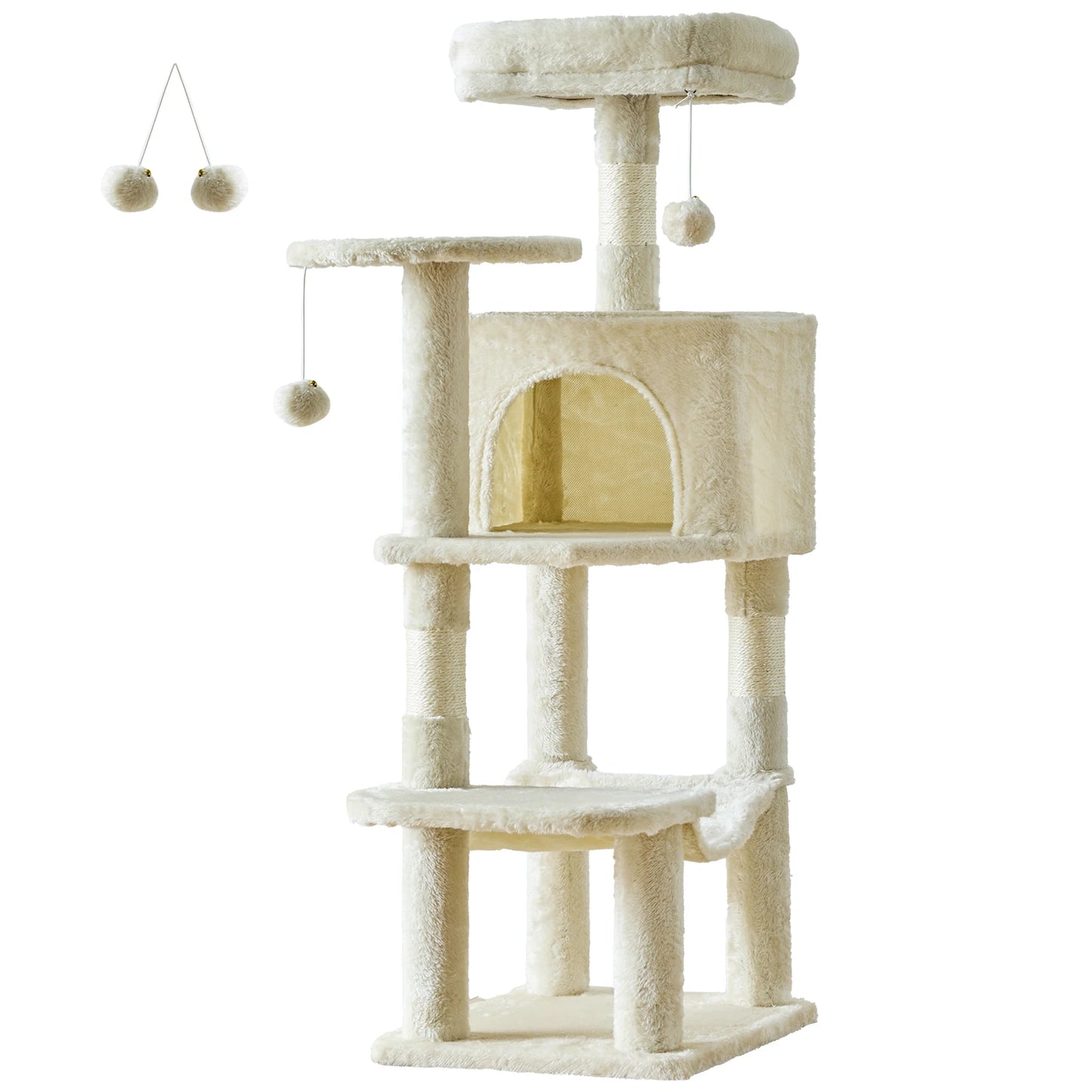 JHK 44In Cat Tree Multi Cat Climbing Tower Indoor Cats