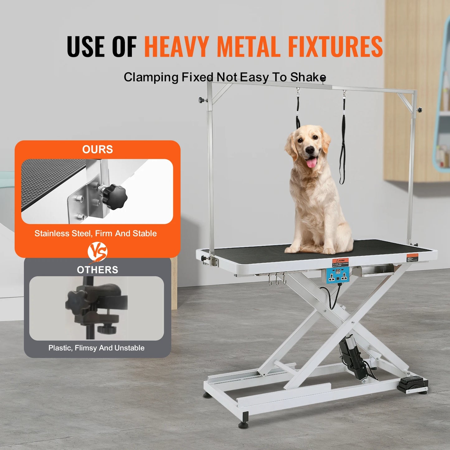 VEVOR Heavy Duty Electric Pet Grooming Table