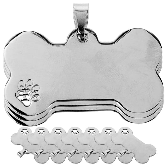 YTYIN Durable Stainless Steel Engraved Dog Tags Set For Pets