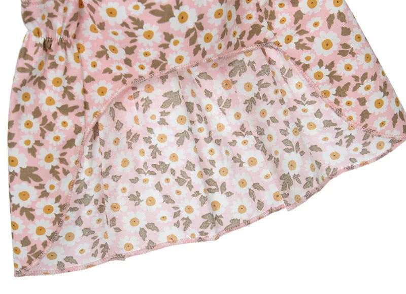 Cat Skirt Dress Floral Print Romantic Summer Outfit
