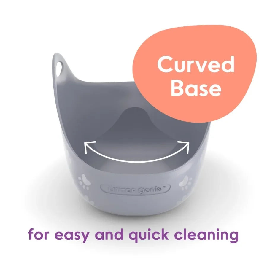 Durable Plastic Cat Litter Box With Easy Grab Handles
