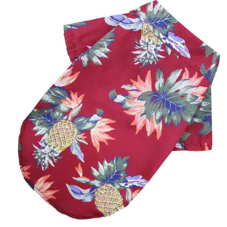 Hawaiian Style Beach Dog Shirt For Small And Medium Dogs