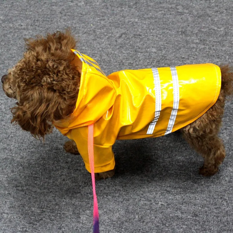 PU Waterproof Dog Raincoat With Hood For Cats And Dogs