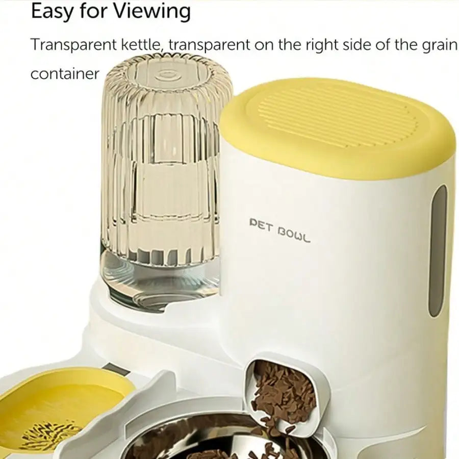 2 In 1 Automatic Pet Feeder And Water Dispenser For Cats And Dogs