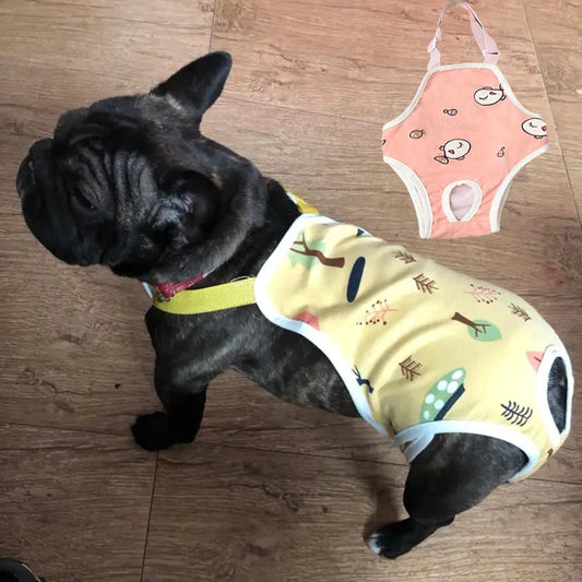 Adjustable Dog Underwear With Shoulder Strap For French Bulldog Pug Schnauzer