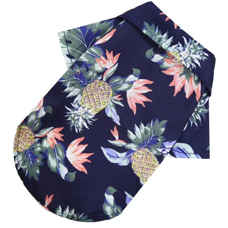 Hawaiian Style Beach Dog Shirt For Small And Medium Dogs