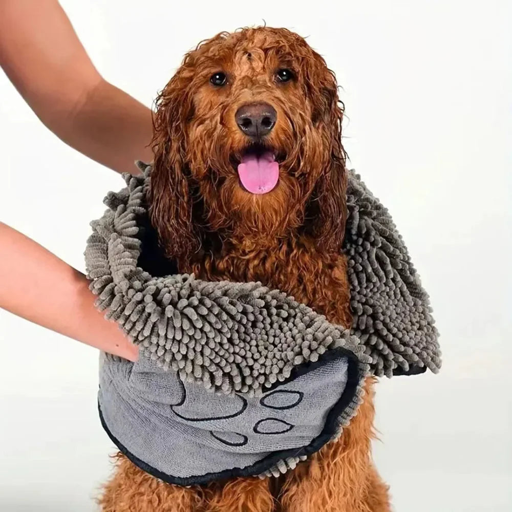 Pet Bath Towel Quick-Dry Super Absorbent Soft Chenier