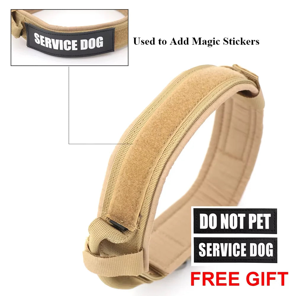 Nylon Adjustable Tactical Dog Training Collar And Leash Set