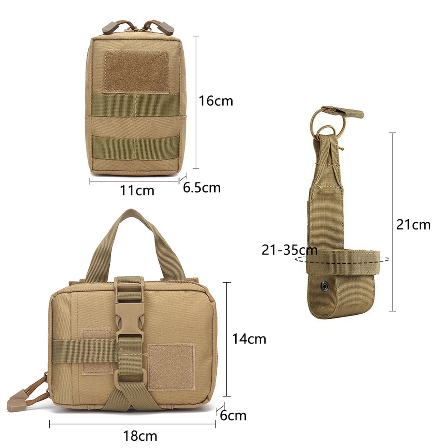 Tactical Dog Harness With Molle Pouches For Medium To Large Dogs